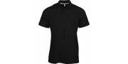 Polo manches coutes noir S