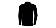 Polo manches longues noir L