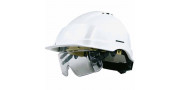 Casque avec lunettes integree Blanc