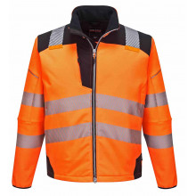 Softshell hv T402 orange noir 3XL