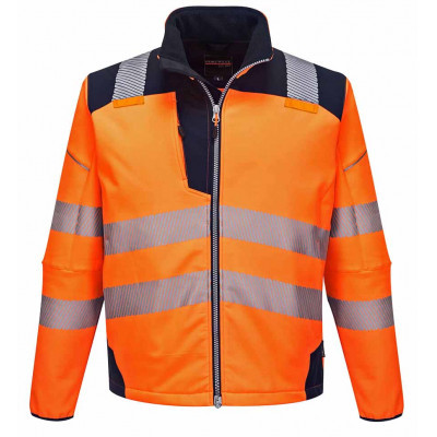 Softshell hv T402 orange marine l