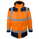 Espace Emballage Parka Haute Visibilité HV 4 en 1 Orange PIAMO