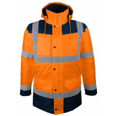 Espace Emballage Parka Haute Visibilité HV 4 en 1 Orange PIAMO