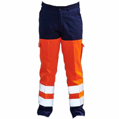 Espace Emballage Pantalon de travail HV Vision Orange Marine