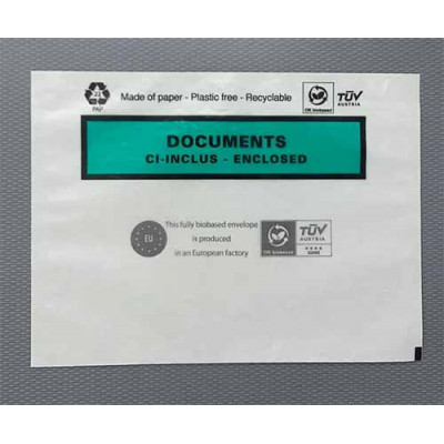Espace Emballage Pochette porte doc PAPIER 228x165 ci inclus