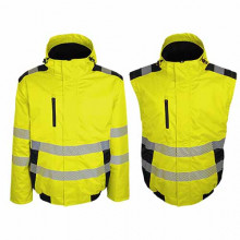Blouson Haute Visibilité 2 en 1 BRAVA Jaune