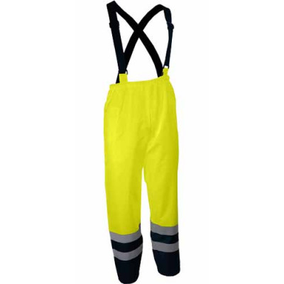 Pantalon a bretelles Haute Visibilité PIVA Jaune Espace Emballage