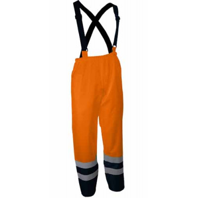 Pantalon a bretelles Haute Visibilité PIVO Orange Espace Emballage