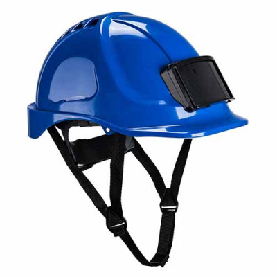 Casque de chantier avec porte badge EPI Espace Emballage
