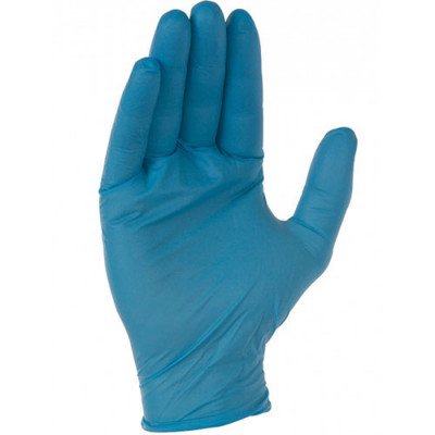 Gant jetable nitrile np bleu t8