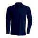 Polo manches longues Navy 2XL