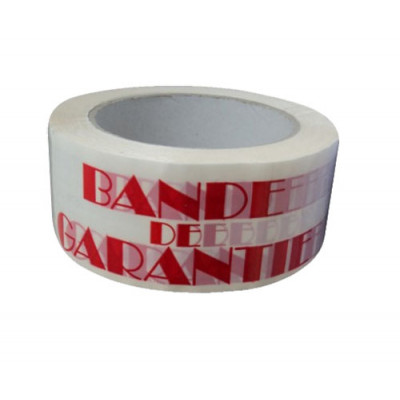 Adhesif pp blanc bande de garantie 48100