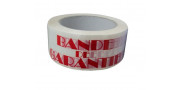 Adhesif pp blanc bande de garantie 48100